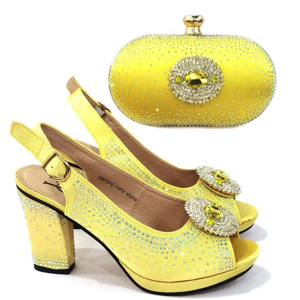 dress shoes arrival yellow color african women matching italian and bag set decorated with rhinestone ladies, Black
dress shoes arrival yellow color african women matching italian and bag set decorated with rhinestone ladies, Black