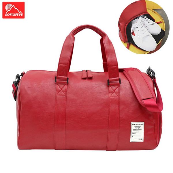 outdoor bags women gym bag red pu leather with shoes compartment men sports fitness travel large shoulder sacks ladies handbag
outdoor bags women gym bag red pu leather with shoes compartment men sports fitness travel large shoulder sacks ladies handbag