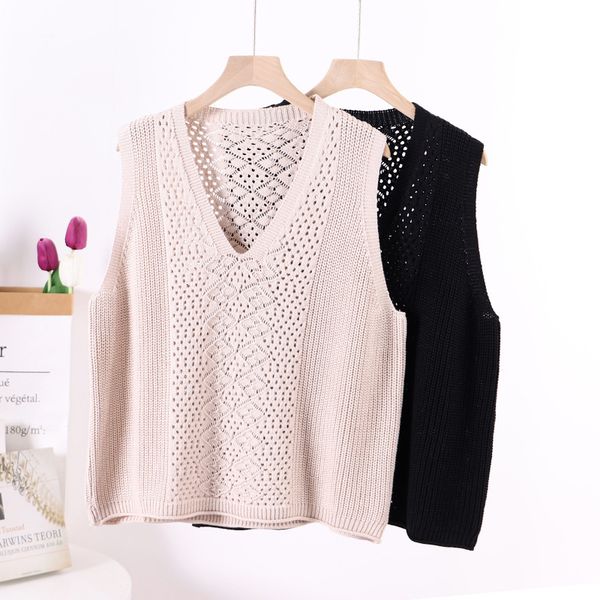 2021 korean loose vt in early autumn and winter women's v-neck hollow out with temperament solid color sleevels top, Black;white
2021 korean loose vt in early autumn and winter women's v-neck hollow out with temperament solid color sleevels top, Black;white