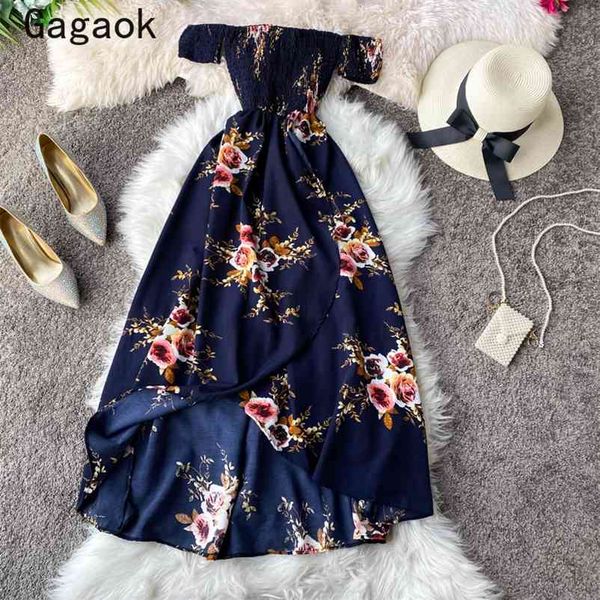 beach style woman dress summer slash neck empire floral print short sleeves midi dresses fashion chic vestidos 210531, Black;gray
beach style woman dress summer slash neck empire floral print short sleeves midi dresses fashion chic vestidos 210531, Black;gray
