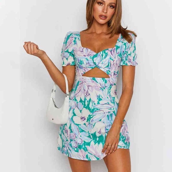 women hollow out floral print dress summer casual new square collar short puff sleeve backless holiday boho mini dress 210416, Black;gray
women hollow out floral print dress summer casual new square collar short puff sleeve backless holiday boho mini dress 210416, Black;gray