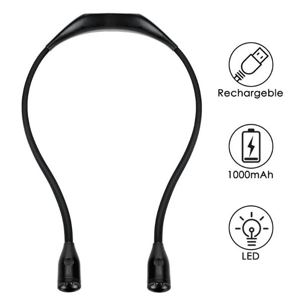 book lights led neck hung light hands-rechargeable bendable night reading lamp with 3 levels brightness
book lights led neck hung light hands-rechargeable bendable night reading lamp with 3 levels brightness