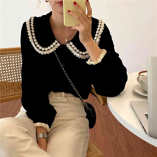 blouses black women vintage lace chic shirts female all match office lady gentle french sweet elegance blouse, White
blouses black women vintage lace chic shirts female all match office lady gentle french sweet elegance blouse, White