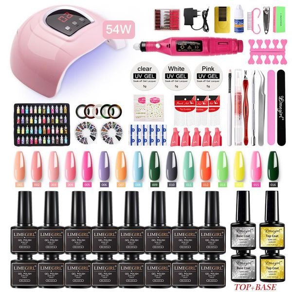 manicure set nail kit 72w//54w uv led lamp with 16pcs gel varnish electric drill tool extension art kits
manicure set nail kit 72w//54w uv led lamp with 16pcs gel varnish electric drill tool extension art kits