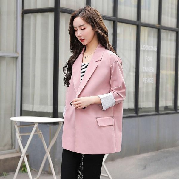 women's suits & blazers 2021 autumn winter fashion high street style casual for lady comfortable turn-down collar single breasted coats, White;black
women's suits & blazers 2021 autumn winter fashion high street style casual for lady comfortable turn-down collar single breasted coats, White;black