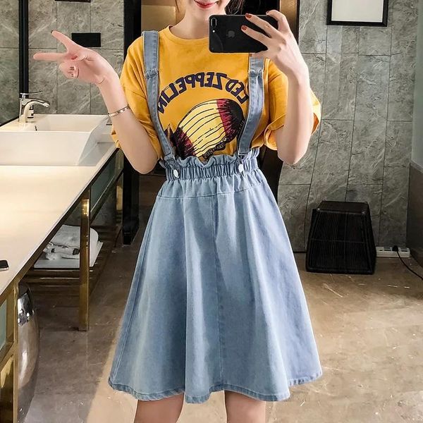skirts women high waist denim suspender skirt summer korean style streetwear female college leisure strap jeans plus size, Black
skirts women high waist denim suspender skirt summer korean style streetwear female college leisure strap jeans plus size, Black