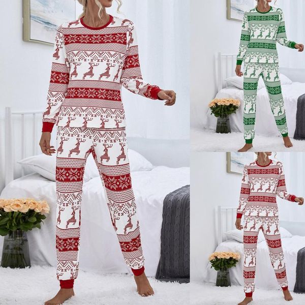 women's two piece pants fashionable christmas homewear set slim fit round neck comfortable ladies printed autumn/winter warm, White
women's two piece pants fashionable christmas homewear set slim fit round neck comfortable ladies printed autumn/winter warm, White