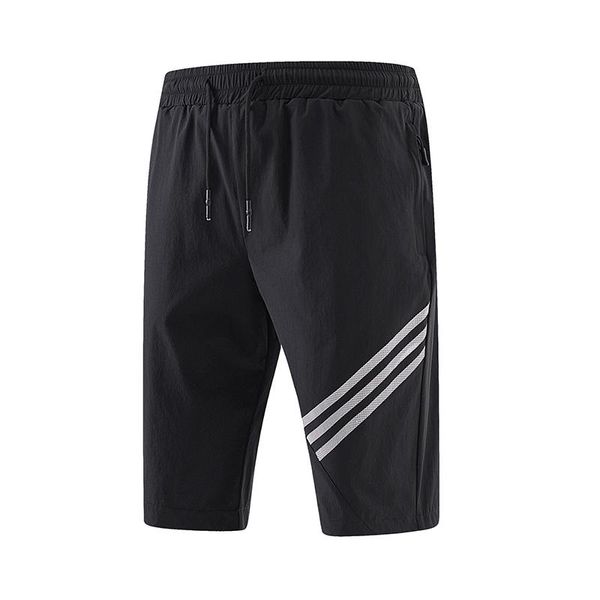 men's shorts summer capris thin ice pants loose quick drying sports wear casual, White;black
men's shorts summer capris thin ice pants loose quick drying sports wear casual, White;black