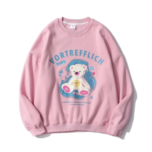 11autumn and winter fashion hip hop bear alphabet printed round neck pullover, Black
11autumn and winter fashion hip hop bear alphabet printed round neck pullover, Black