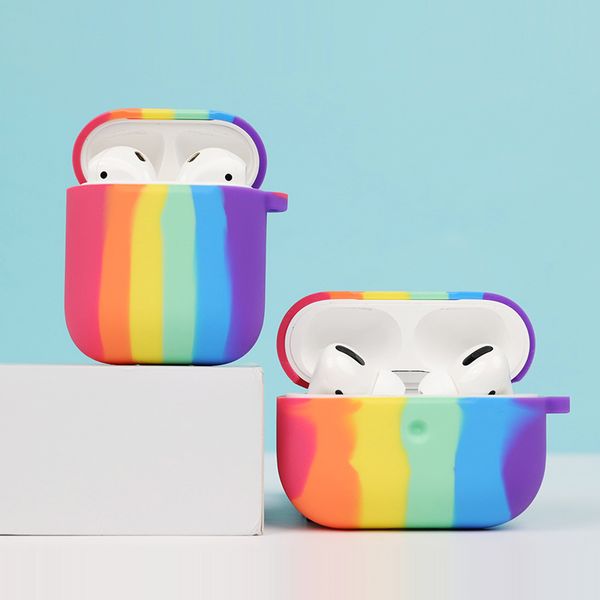 soft silicone case for airpods 1 2 rainbow colors earphone protective cover waterproof for apple airpods pro headset accessories
soft silicone case for airpods 1 2 rainbow colors earphone protective cover waterproof for apple airpods pro headset accessories