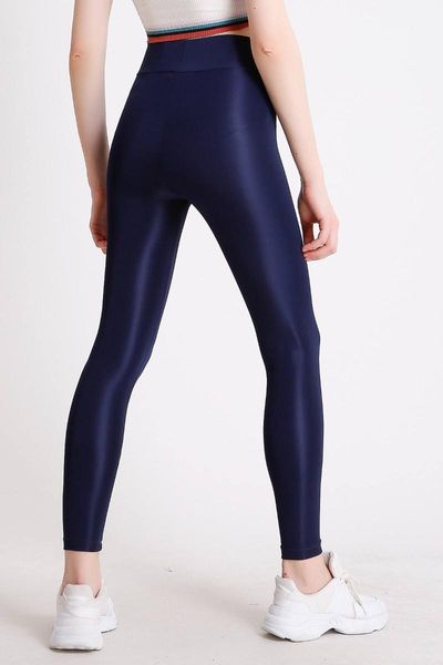 women's navy blue high waist rallying sports bright disco leggings running pants, Black;blue
women's navy blue high waist rallying sports bright disco leggings running pants, Black;blue