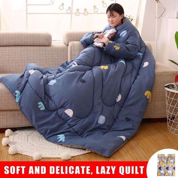 comforters & sets lazy quilt with sleeves warm blanket multifunction soft comfy for home winter nap oct998
comforters & sets lazy quilt with sleeves warm blanket multifunction soft comfy for home winter nap oct998