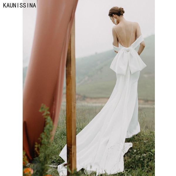 other wedding dresses kaunissina robe de mariee boho backless spaghestraps bow elegant bridal dress white sweep train gowns
other wedding dresses kaunissina robe de mariee boho backless spaghestraps bow elegant bridal dress white sweep train gowns