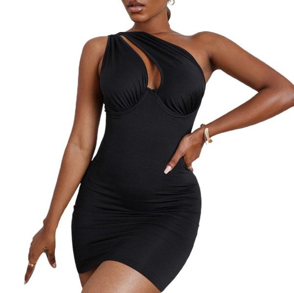 casual dresses women sheath dress, adults one-shoulder underwired solid color cutout, Black;gray
casual dresses women sheath dress, adults one-shoulder underwired solid color cutout, Black;gray