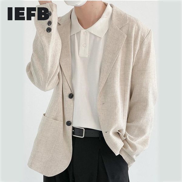 men's suits & blazers iefb 2021 early autumn thin cotton suit jacket smart business casual korean style ins trends 9d0217, White;black
men's suits & blazers iefb 2021 early autumn thin cotton suit jacket smart business casual korean style ins trends 9d0217, White;black