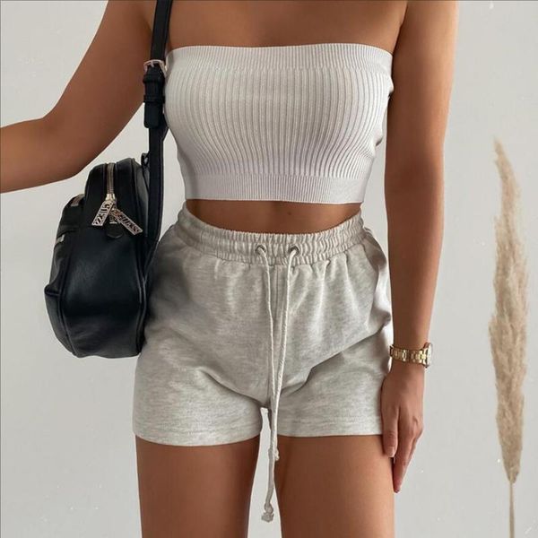 women's shorts wsevypo casual high waist grey summer women drawstring sports bottoms party club streetwear female clothes, White;black
women's shorts wsevypo casual high waist grey summer women drawstring sports bottoms party club streetwear female clothes, White;black