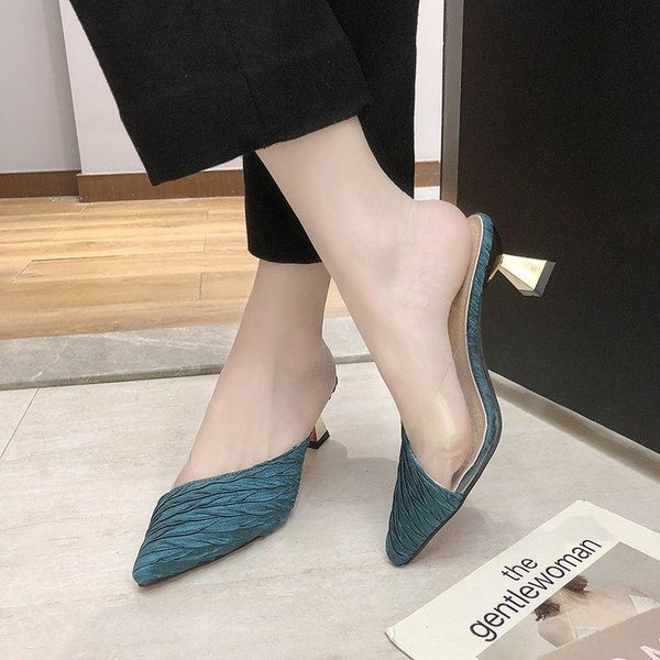 slippers women pvc transparent sandals female fashion high heels shoes pointed toe ladies summer slides, Black
slippers women pvc transparent sandals female fashion high heels shoes pointed toe ladies summer slides, Black