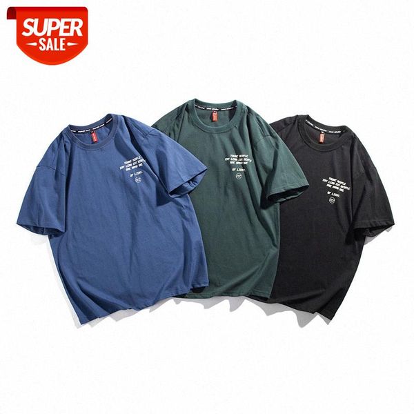 mansclot letter print round neck short sleeve t-shirt male half couple #4l2g, White;black