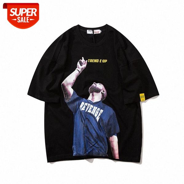 spring european and american high street fashion brand printed t-shirt loose creative avatar letter printing short-sleeved tee #ns1m, White;black
spring european and american high street fashion brand printed t-shirt loose creative avatar letter printing short-sleeved tee #ns1m, White;black