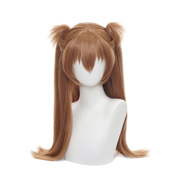 asuka langley soryu cosplay wigs long brown with 2 ponytail clips heat resistant synthetic hair wig + wig cap, Black
asuka langley soryu cosplay wigs long brown with 2 ponytail clips heat resistant synthetic hair wig + wig cap, Black