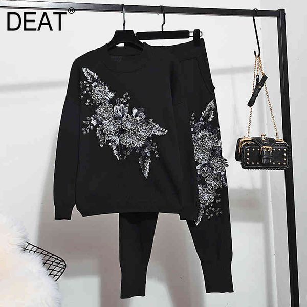 women personalized beaded flower knitting long pants tarrivals wo piece set fashion spring autumn 11d425 210525, White
women personalized beaded flower knitting long pants tarrivals wo piece set fashion spring autumn 11d425 210525, White