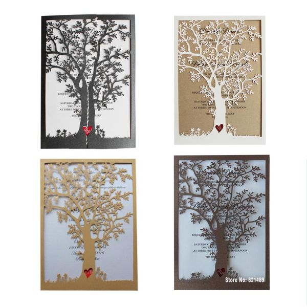 greeting cards picky bride vintage wedding invitations laser cut tree invitation card customized wording - pack of 50
greeting cards picky bride vintage wedding invitations laser cut tree invitation card customized wording - pack of 50
