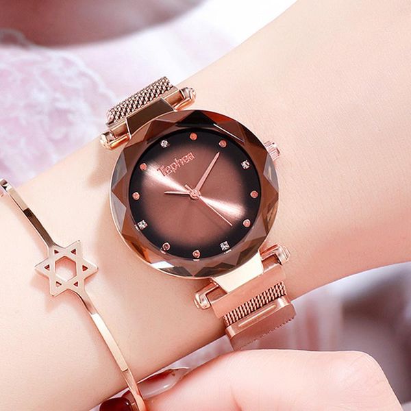 wristwatches fashion rose gold women watch mesh stainless steel bracelet quartz ladies watches for dress clock gift relogio feminino, Slivery;brown
wristwatches fashion rose gold women watch mesh stainless steel bracelet quartz ladies watches for dress clock gift relogio feminino, Slivery;brown