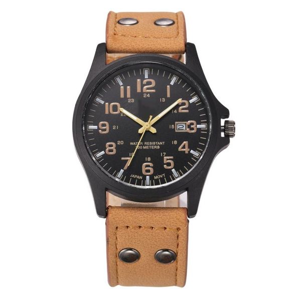 wristwatches wholesale mens watches leather band date clock man military army quartz wrist watch boys gifts hours men relogio masculino, Slivery;brown
wristwatches wholesale mens watches leather band date clock man military army quartz wrist watch boys gifts hours men relogio masculino, Slivery;brown