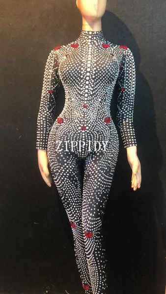 women's jumpsuits & rompers fashion shining rhinestones pearls bodysuit leggings nightclub female singer show costume outfit, Black;white
women's jumpsuits & rompers fashion shining rhinestones pearls bodysuit leggings nightclub female singer show costume outfit, Black;white