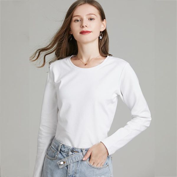 women's t-shirt casual solid black white t shirt women cotton korean style slim tshirt woman long sleeve o-neck t-shirts ladies
women's t-shirt casual solid black white t shirt women cotton korean style slim tshirt woman long sleeve o-neck t-shirts ladies