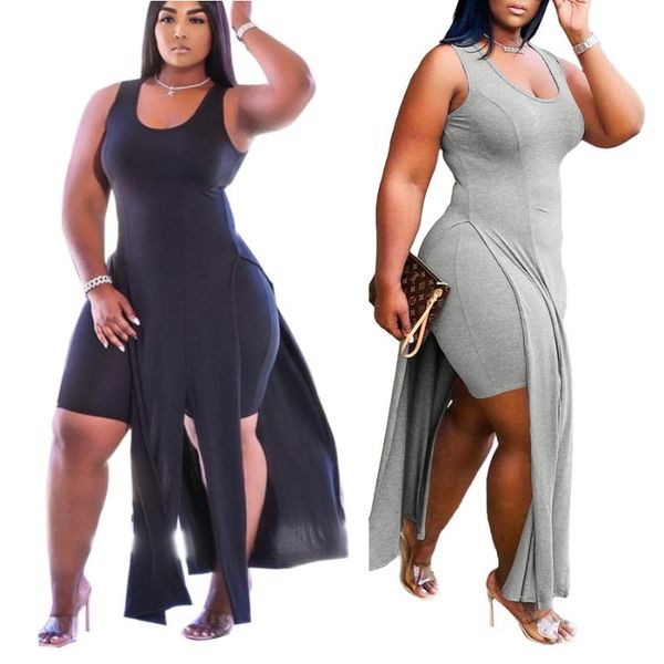 plus size tracksuits xl-5xl summer 2021 women clothing fashion solid sleeveless dress and shorts two piece sets wholesale drop, Black
plus size tracksuits xl-5xl summer 2021 women clothing fashion solid sleeveless dress and shorts two piece sets wholesale drop, Black