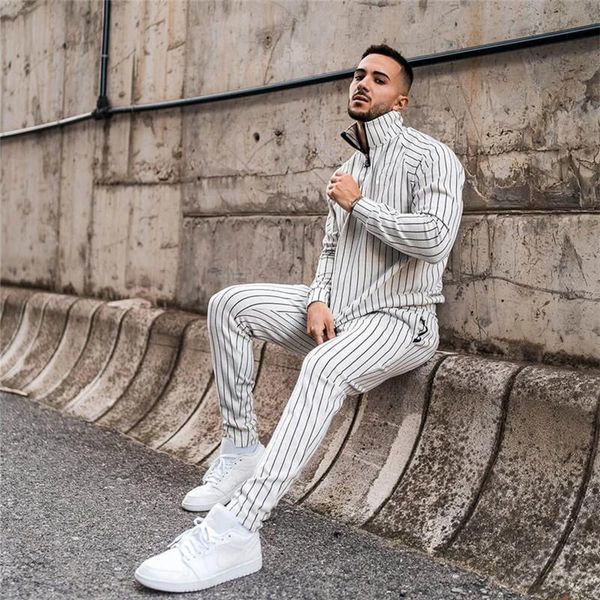 men's tracksuits body-building sportswear suit tracksuit casual active zipper outwear training clothes male sets, Gray
men's tracksuits body-building sportswear suit tracksuit casual active zipper outwear training clothes male sets, Gray
