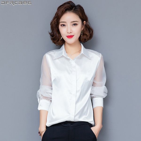 resin fashion long sleeve women elegant solid satin silk blouse femme transparent mesh patchwork office shirt white pink 5 co, Black
resin fashion long sleeve women elegant solid satin silk blouse femme transparent mesh patchwork office shirt white pink 5 co, Black