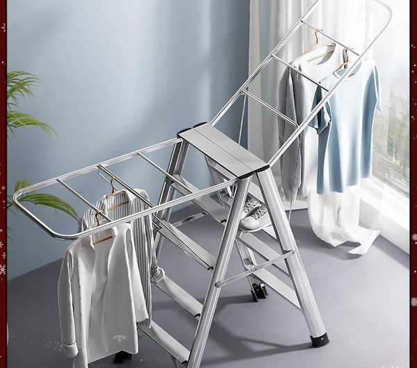 hangers & racks aluminum alloy ladder clothes hanger dual purpose household folding multifunctional herringbone thickened stair stool
hangers & racks aluminum alloy ladder clothes hanger dual purpose household folding multifunctional herringbone thickened stair stool