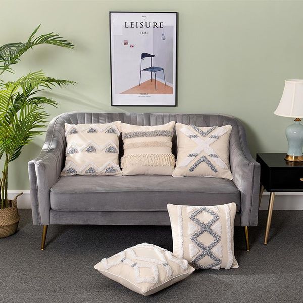 cushion/decorative pillow beige argyle tufted cushion cover with tassel handmade square home decoration for sofa living room bed 45x45cm
cushion/decorative pillow beige argyle tufted cushion cover with tassel handmade square home decoration for sofa living room bed 45x45cm