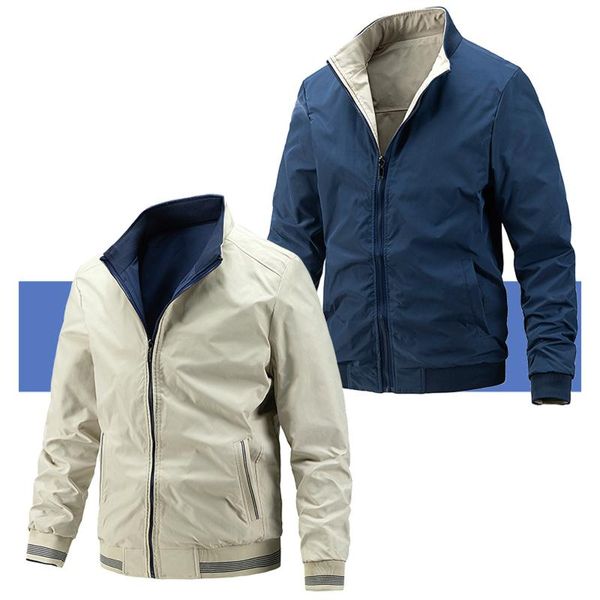 men's jackets men casual jacket autumn&winter wear on both sides stand collar long sleeve zip-up pockets coats outdoor, Black;brown
men's jackets men casual jacket autumn&winter wear on both sides stand collar long sleeve zip-up pockets coats outdoor, Black;brown