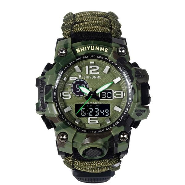 wristwatches men camouflage military watch 50m waterproof wristwatch led quartz clock outdoor sport compass thermometer emergency, Slivery;brown
wristwatches men camouflage military watch 50m waterproof wristwatch led quartz clock outdoor sport compass thermometer emergency, Slivery;brown