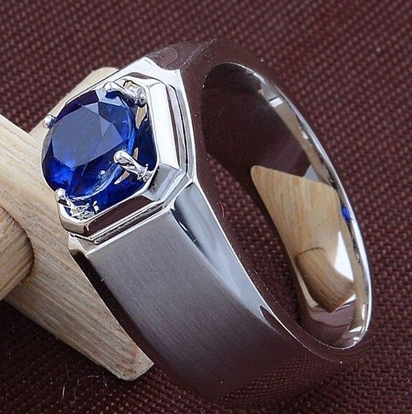 wedding rings fashion exquisite metal claw clasp blue zircon ring suitable for men's charm engagement jewelry, Slivery;golden
wedding rings fashion exquisite metal claw clasp blue zircon ring suitable for men's charm engagement jewelry, Slivery;golden