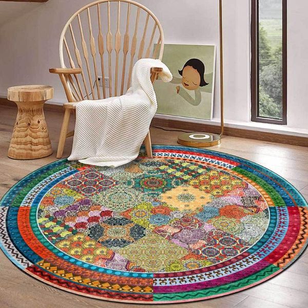 ethnic style round carpet colorful geometric stitching bedroom hanging chair non-slip floor mat kitchen hallway bath area rugs carpets
ethnic style round carpet colorful geometric stitching bedroom hanging chair non-slip floor mat kitchen hallway bath area rugs carpets