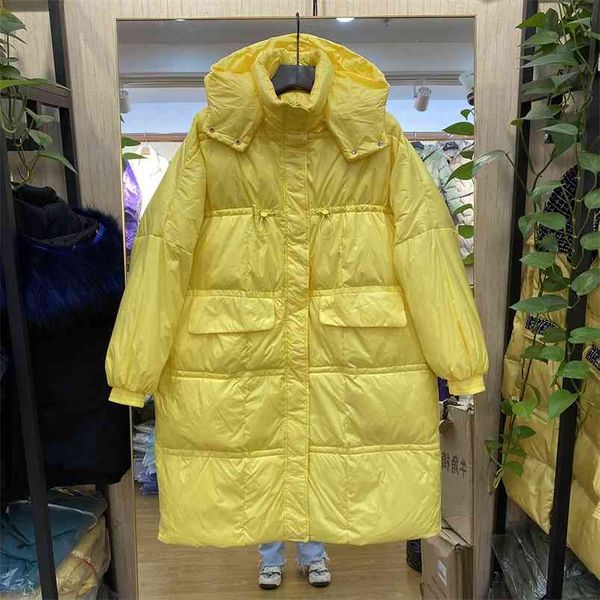 winter down coat women medium long casual hooded parkas ultra light warm jacket snow outwear 210430, Black
winter down coat women medium long casual hooded parkas ultra light warm jacket snow outwear 210430, Black