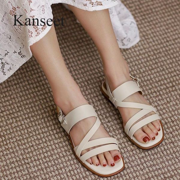 sandals kanseet 2021 arrival women summer open-toed genuine leather handmade roman style buckle strap fashion low hees shoes, Black
sandals kanseet 2021 arrival women summer open-toed genuine leather handmade roman style buckle strap fashion low hees shoes, Black