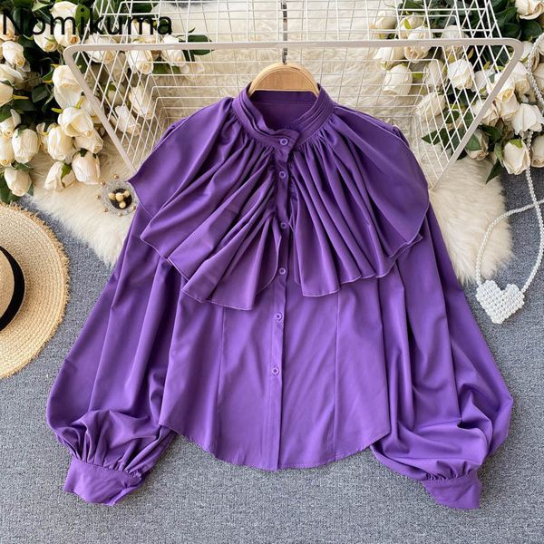 nomikuma women blouse korean ruffle patchwork o-neck shirt causal puff long sleeve blusas spring new elegant 6e729 210427, White
nomikuma women blouse korean ruffle patchwork o-neck shirt causal puff long sleeve blusas spring new elegant 6e729 210427, White
