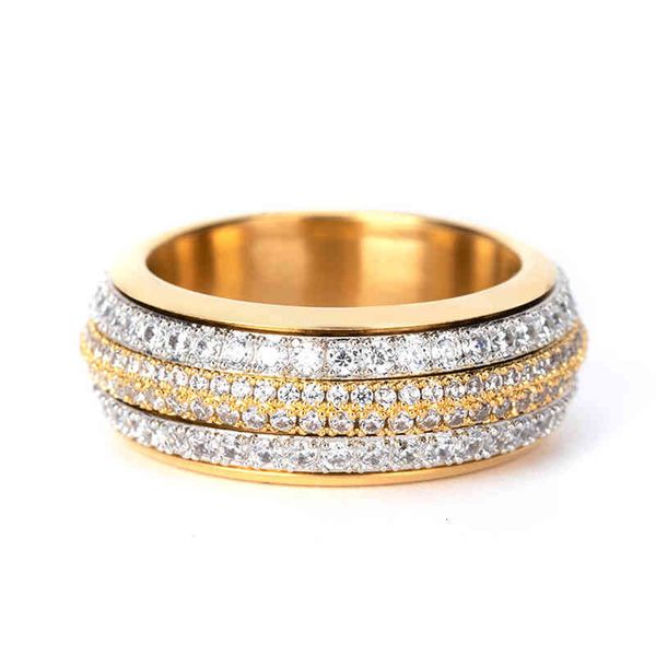 band rings finger rotating female ins non fading zircon personalized fashion net red exaggerated jewelry, Silver
band rings finger rotating female ins non fading zircon personalized fashion net red exaggerated jewelry, Silver