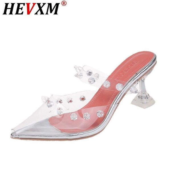 brand summer sandals women pvc rivets pointed toe high heel mules ladies stiletto shoes woman plus size sapato feminino slippers, Black
brand summer sandals women pvc rivets pointed toe high heel mules ladies stiletto shoes woman plus size sapato feminino slippers, Black