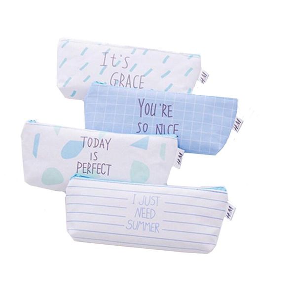 pencil case korean cute fresh blue canvas bag stationery gift school supllies pencils box student supplies bags
pencil case korean cute fresh blue canvas bag stationery gift school supllies pencils box student supplies bags