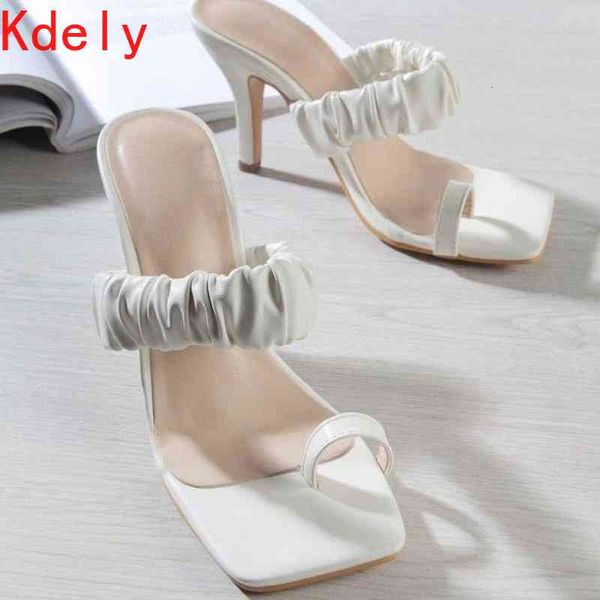 sandals slippers women pleated mid heel shoes square toe block heels slides female summer ladies white large size 35-42 1g5d, Black
sandals slippers women pleated mid heel shoes square toe block heels slides female summer ladies white large size 35-42 1g5d, Black