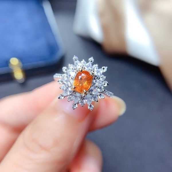 cluster rings dazzling silver yellow sapphire ring for engagement 4mm*6mm 0.5ct natural gift woman, Golden;silver
cluster rings dazzling silver yellow sapphire ring for engagement 4mm*6mm 0.5ct natural gift woman, Golden;silver