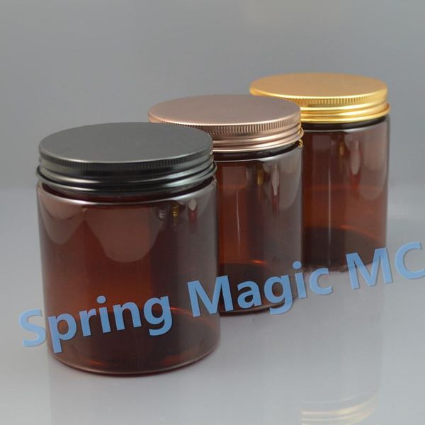 storage bottles & jars 250g brown pet cream jar with black/gold/bronze aluminum lid for mask/hair wax,cosmetic containers plastic jars,stora
storage bottles & jars 250g brown pet cream jar with black/gold/bronze aluminum lid for mask/hair wax,cosmetic containers plastic jars,stora