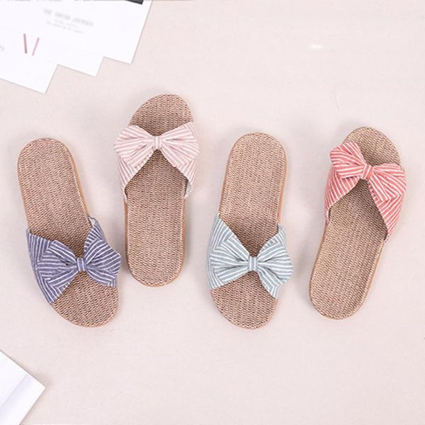 slippers women female bowknot flax linen flip flops beach shoes sandals slides home pantoufle femme #e25, Black
slippers women female bowknot flax linen flip flops beach shoes sandals slides home pantoufle femme #e25, Black