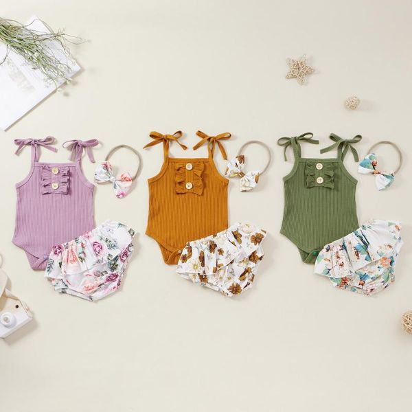 clothing sets 2021 summer infant baby girls clothes casual ruffles suspender romper bodysuit floral shorts outfits, White
clothing sets 2021 summer infant baby girls clothes casual ruffles suspender romper bodysuit floral shorts outfits, White